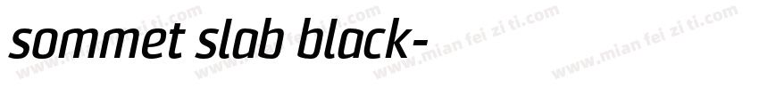 sommet slab black字体转换